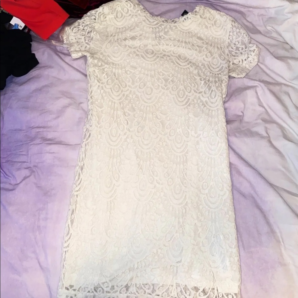 forever 21 white lace dress